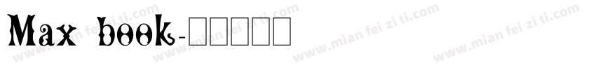 Max book字体转换